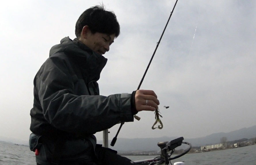 早春の琵琶湖でバス釣り(2月28日)