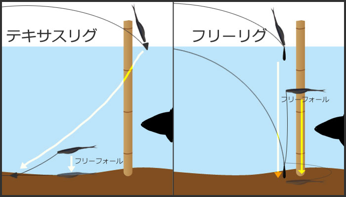 フリーリグの使い方、使いどころ解説：深江真一プロ  バス釣りを学ぼう！野尻湖釣具店ブログ